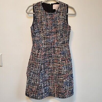 Gal Meets Glam Katherine Mini Designer Tweed Dress Size 2 Lined Sequins Pockets | eBay US