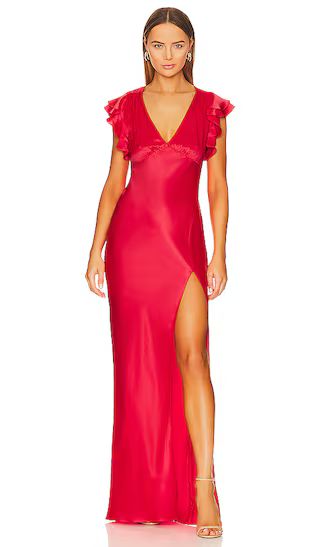 x REVOLVE Cecelia Gown in Crimson | Revolve Clothing (Global)