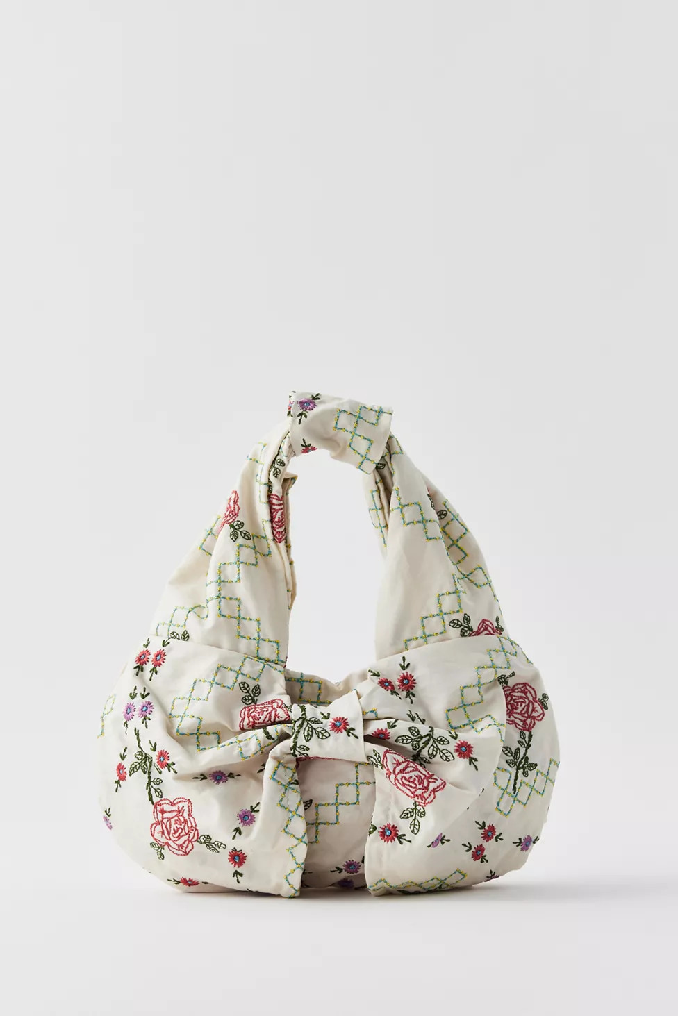 Kimchi Blue Embroidered Bow Baguette Bag | Urban Outfitters (US and RoW)