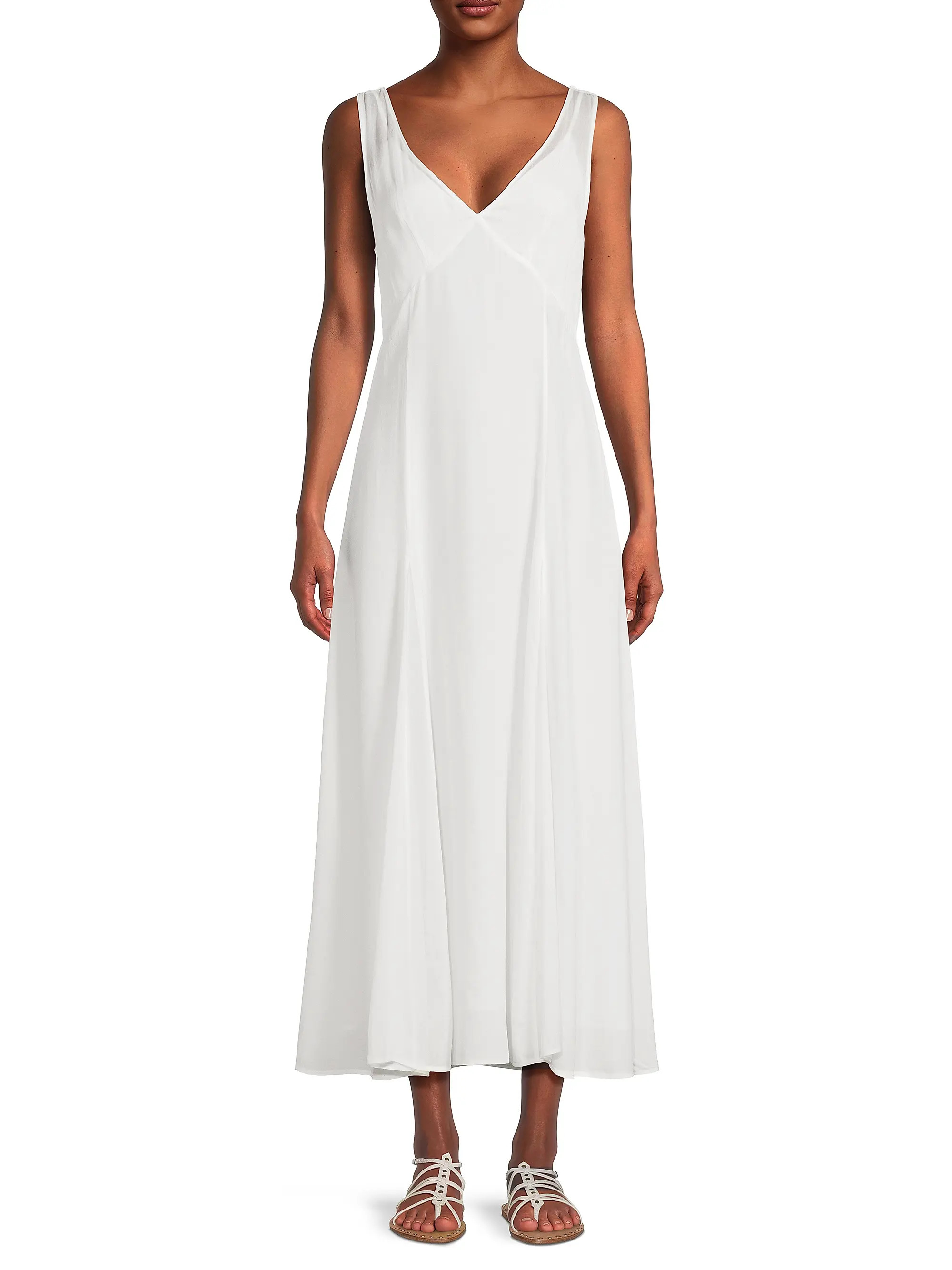 Lisa Chiffon V-Neck Maxi Dress | Saks Fifth Avenue
