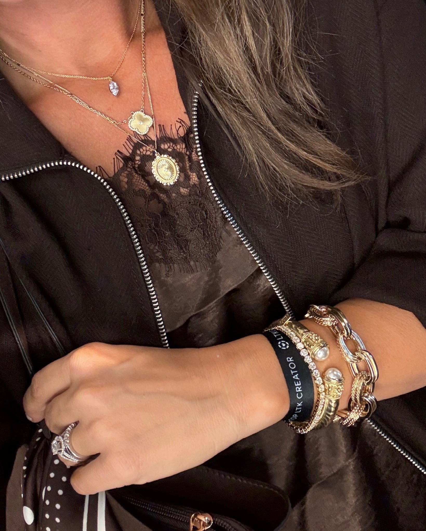 My jewelry stack ✨ loving everything @electricpicks 

My pearl Julie Voss bracelet is out for stock so I linked a few similar!

#LTKCon #LTKootd #LTKdayinmylife