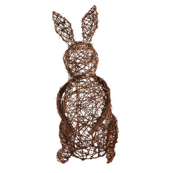 Large Woven Light-Up Bunny Sitter | Mud Pie
