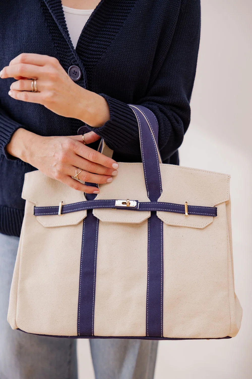 Preppy Boat Tote | Pearls & Camo