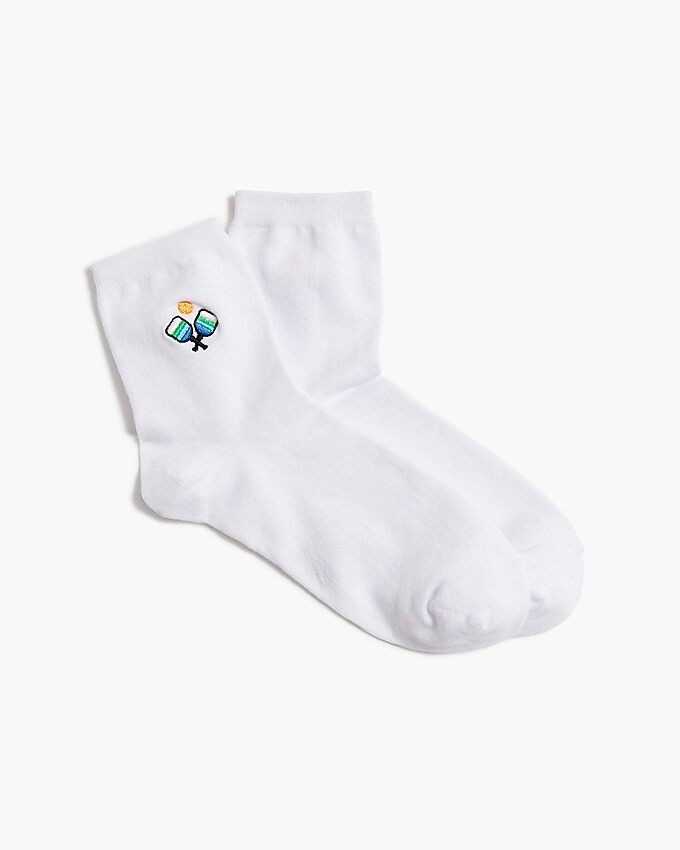 Embroidered pickleball socks | J.Crew Factory