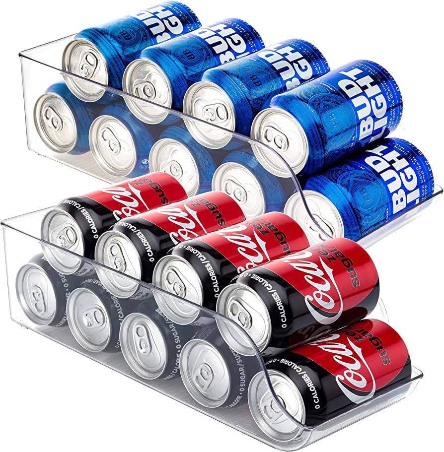 Set of 2 - JinaMart Refrigerator Organizer Bin Pop Soda Can Beverage Holder for Fridge, Kitchen, ... | Amazon (US)