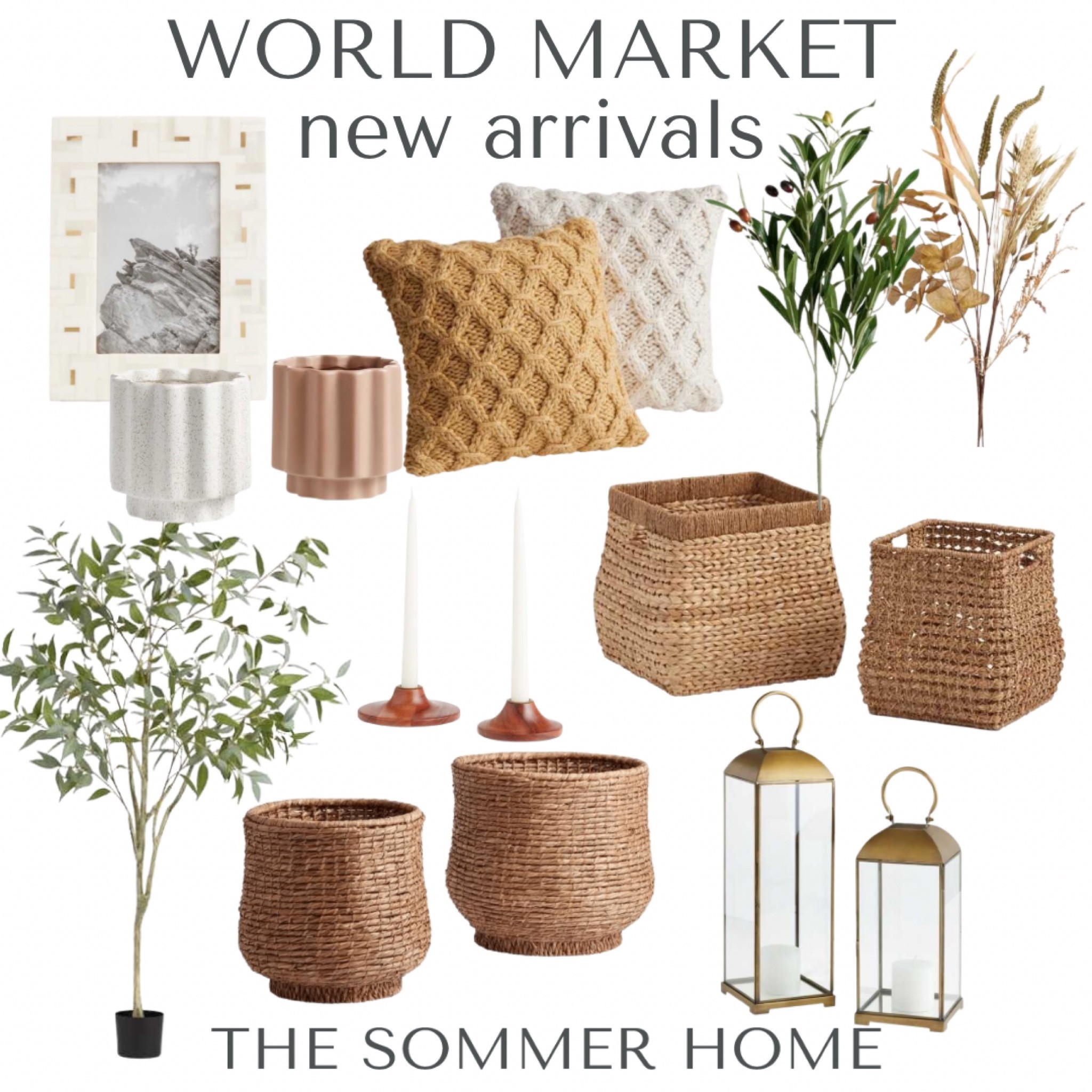 World Market, coffee table decor, fall wreath, fall decor, fall stems, pillows, baskets, boucle ottoman, wood candleholders, frames, 

#LTKSeasonal #LTKhome #LTKsalealert