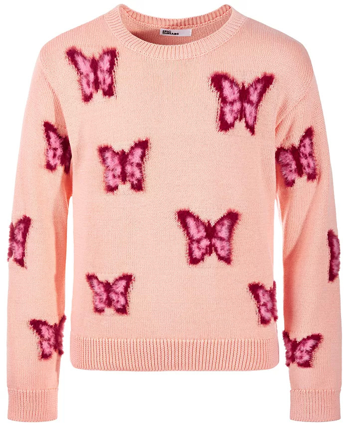 Big Girls Butterfly Pullover Sweater, Created for Macy's | Macy's