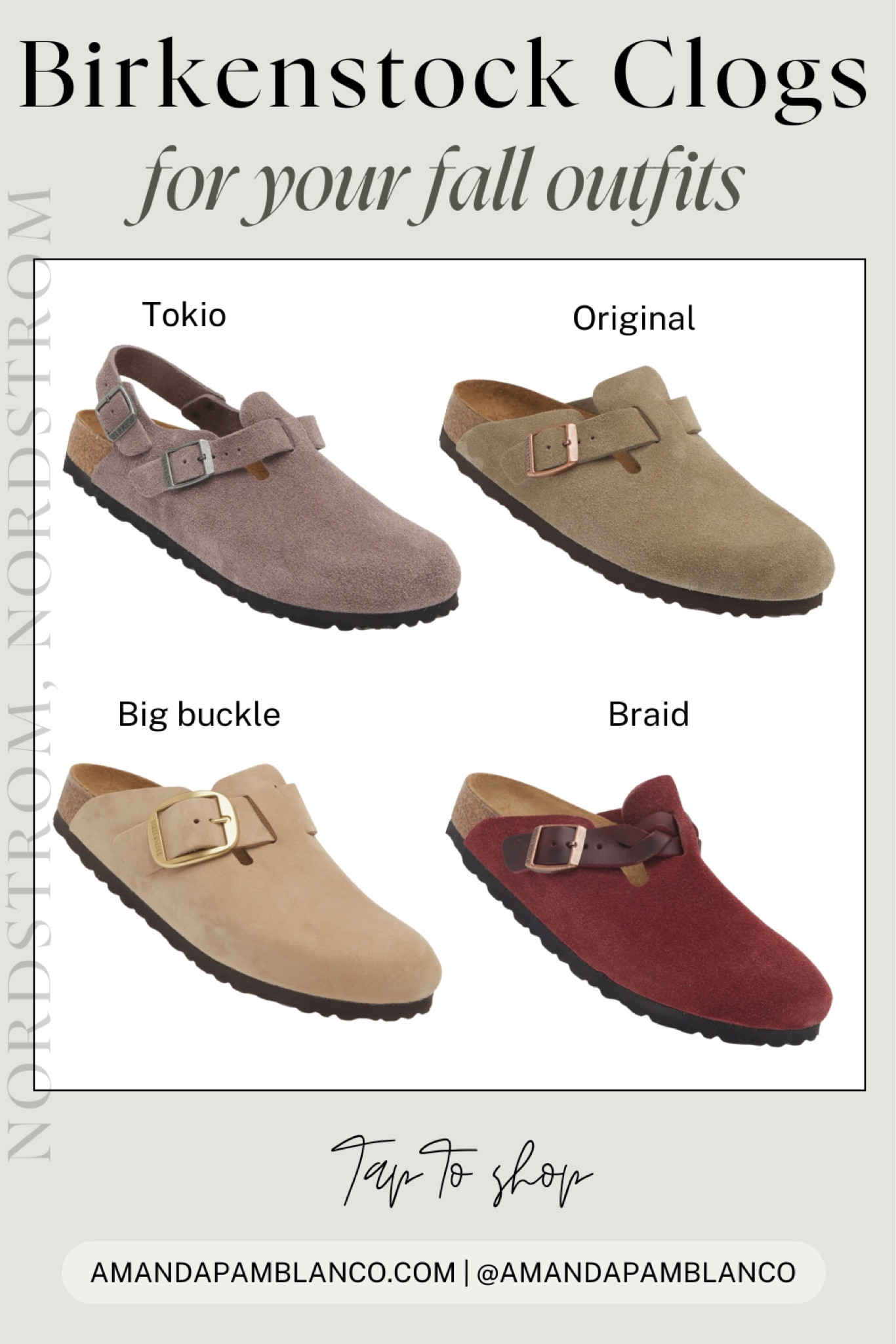 Four Birkenstock clog styles for your fall outfits! Buy now before they sell out! My favorite is braid. All clogs come in various colors as well!

All styles are linked fr Nordstrom!

#LTKShoeCrush