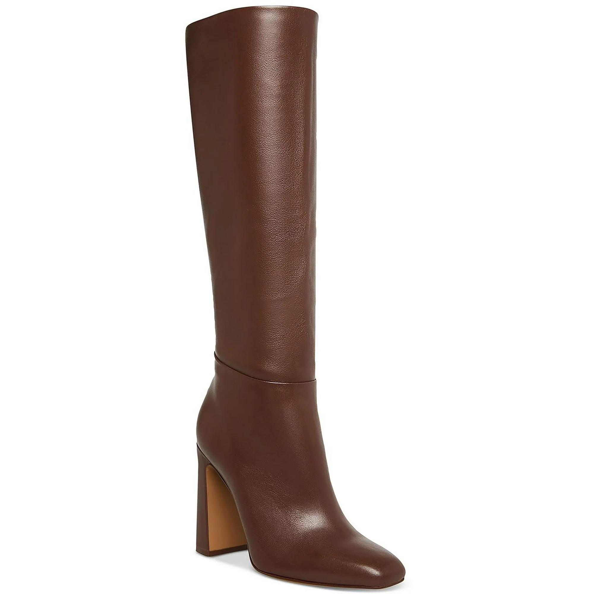 Steve Madden Womens Ally  Leather Almond Toe Knee-High Boots | Walmart (US)