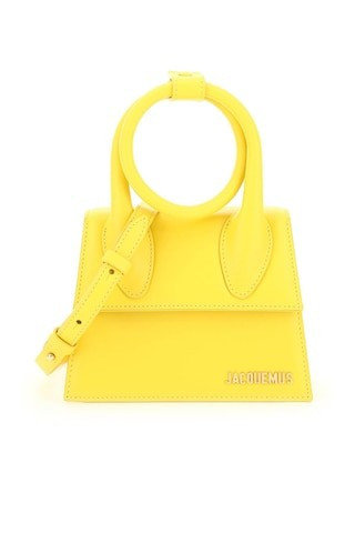 JACQUEMUS 'LE CHIQUITO NOEUD' BAG OS Yellow Leather | Residenza725 US