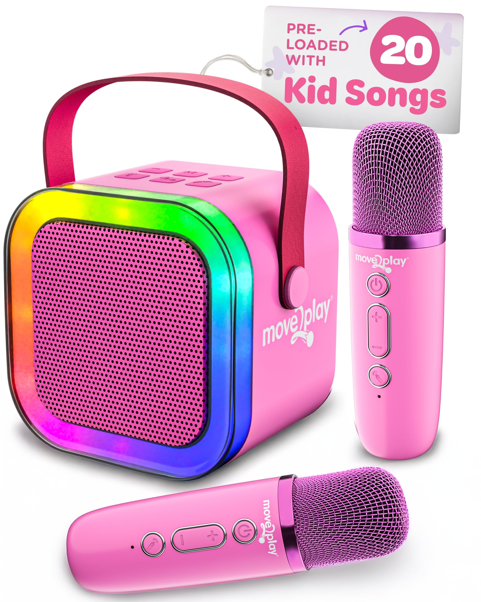 Move2Play, Karaoke Machine for Kids | Includes 20+ Kid Songs | 2 Microphones | Connect with Bluet... | Amazon (US)