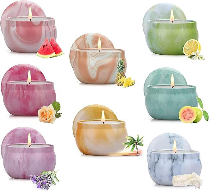 Candles Gifts for Women, Scented Candles for Home, Soy Wax Aromatherapy Candle Set for Stress Rel... | Amazon (US)