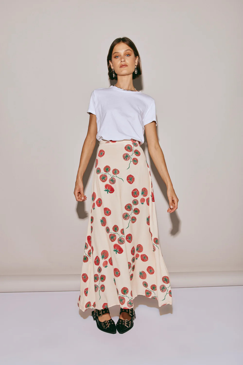 Brie Midi Skirt Roma | VRG Grl