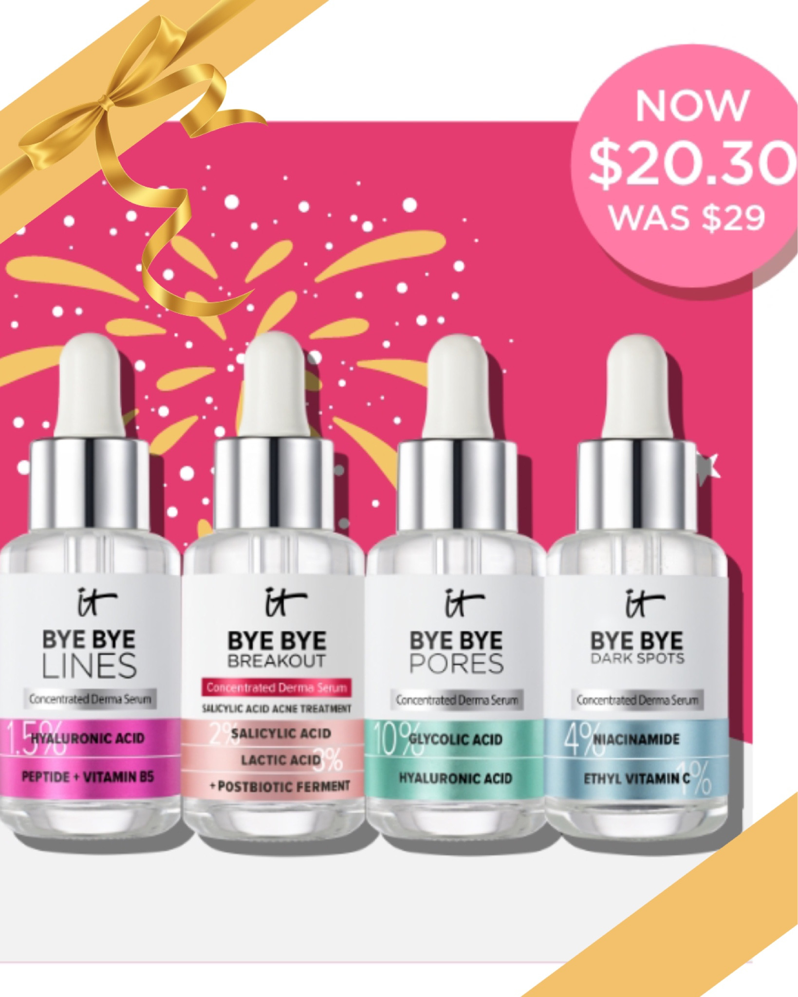 It Cosmetics bye bye serums on sale!! #beautygift #giftidea #stockingstuffer 

#LTKbeauty #LTKsalealert #LTKunder50