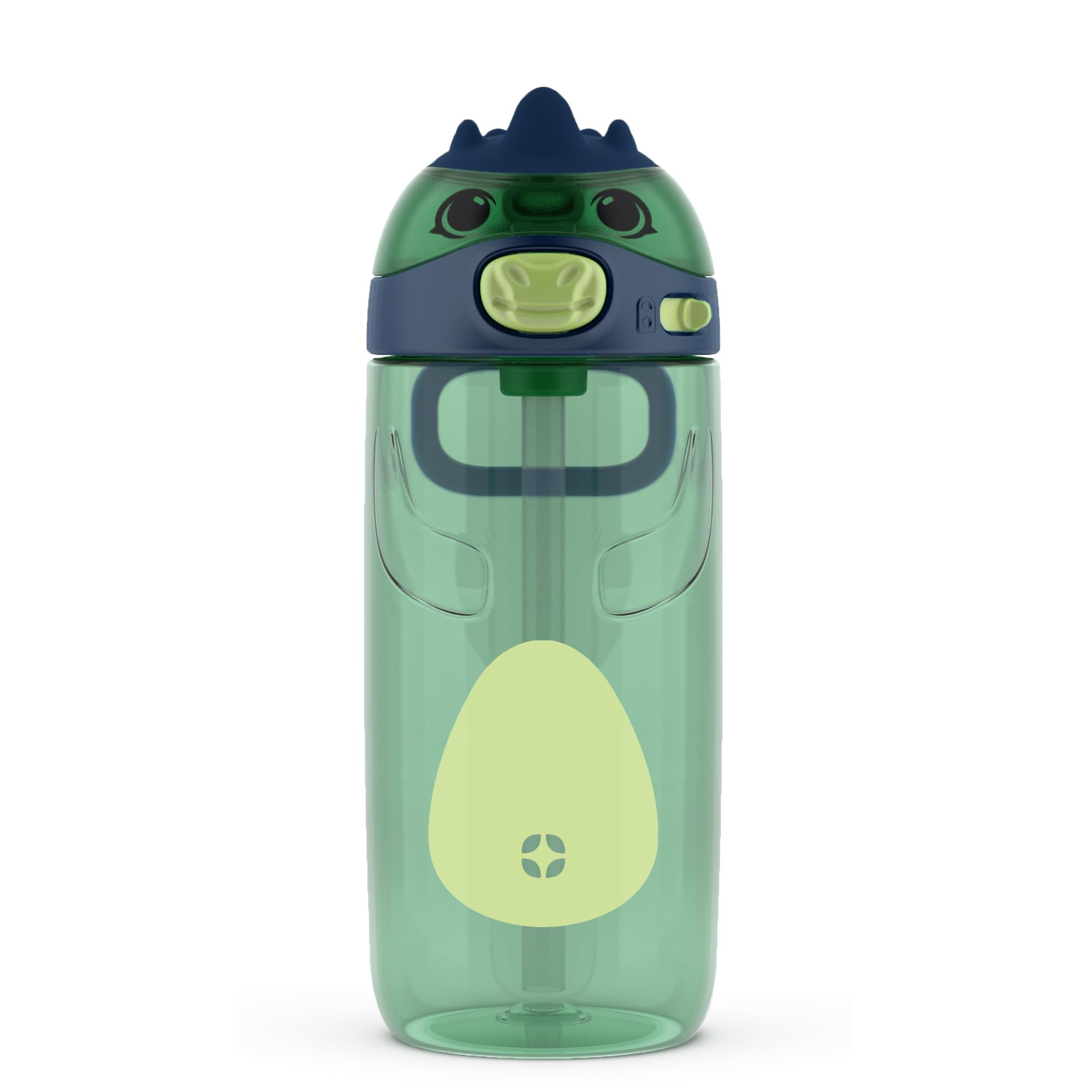 Ello Ellies 16oz Plastic Kids Water Bottle with Straw and Built-in Carrying Handle and Leak-Proof... | Amazon (US)