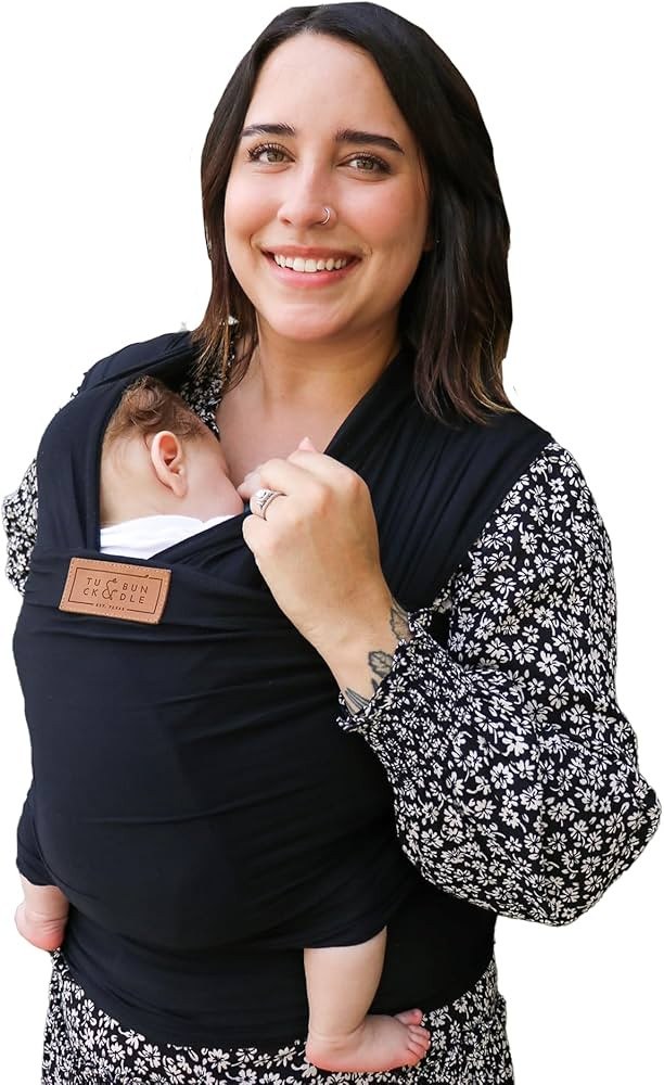 Ezra Baby Wrap - Lightweight Baby Carrier - Onyx Black - Best Baby Wrap for Newborns 0-18 Months ... | Amazon (US)