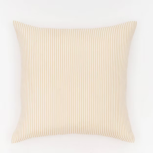 18"x18" Biscay Striped Indoor/Outdoor Square Throw Pillow - freshmint | Target