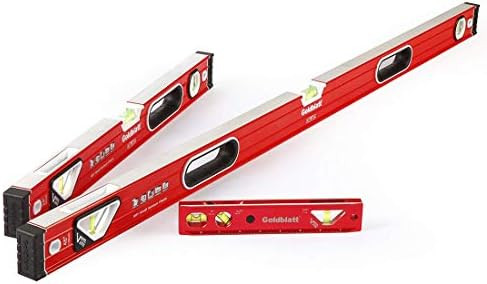 Goldblatt 3-Piece Torpedo Level Set - 9", 24", 48" Spirit Level Included, Aluminum Alloy Construc... | Amazon (US)