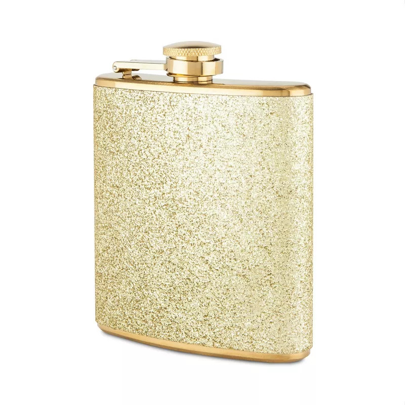 Sparkletini Stainless Steel Gold Flask by Blush | Target