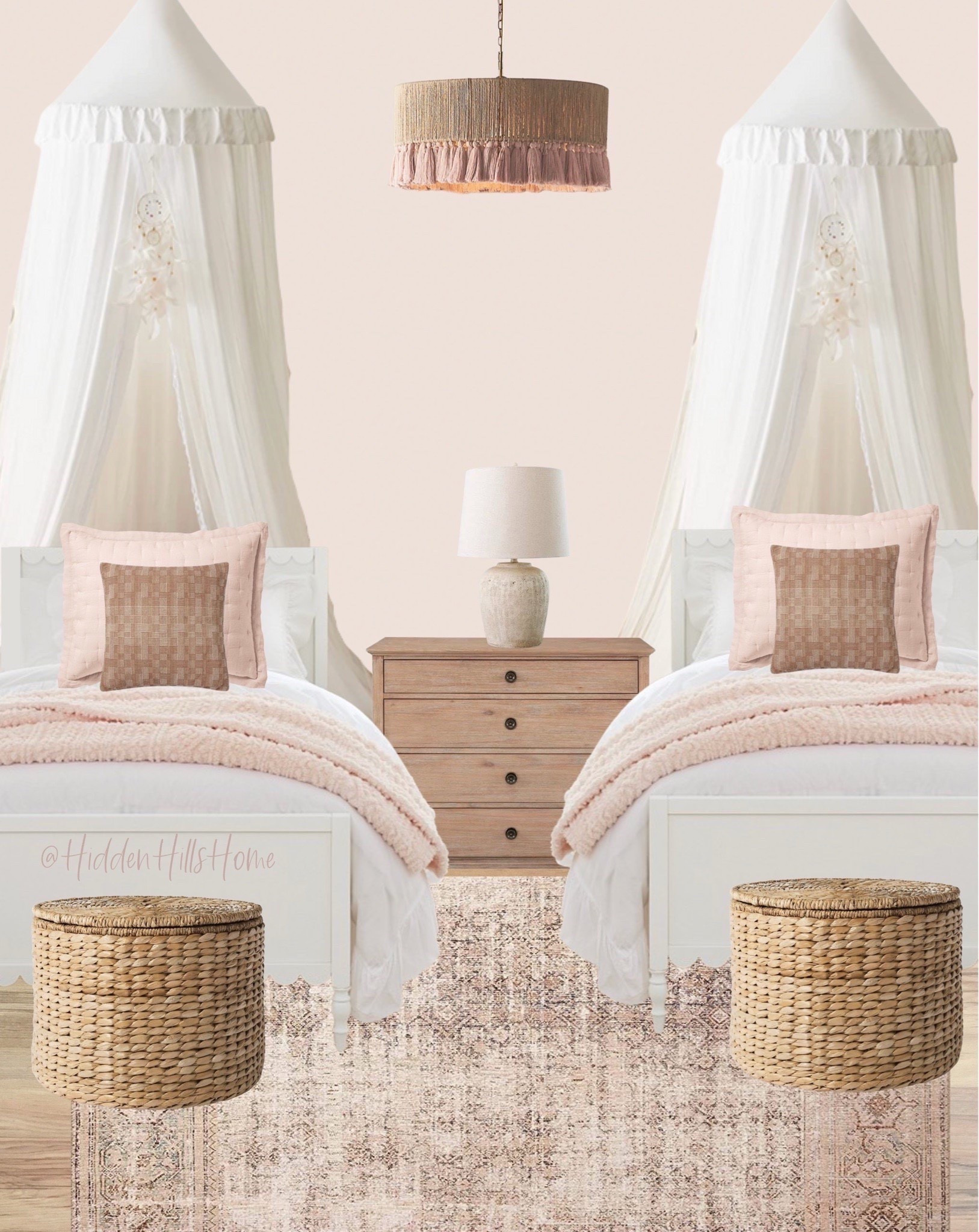 Twin girls bedroom, girls room design ideas, girls bedroom decor, twin beds, boho girls room, pink and white girls bedroom #girls 



#LTKKids #LTKGiftGuide #LTKHome