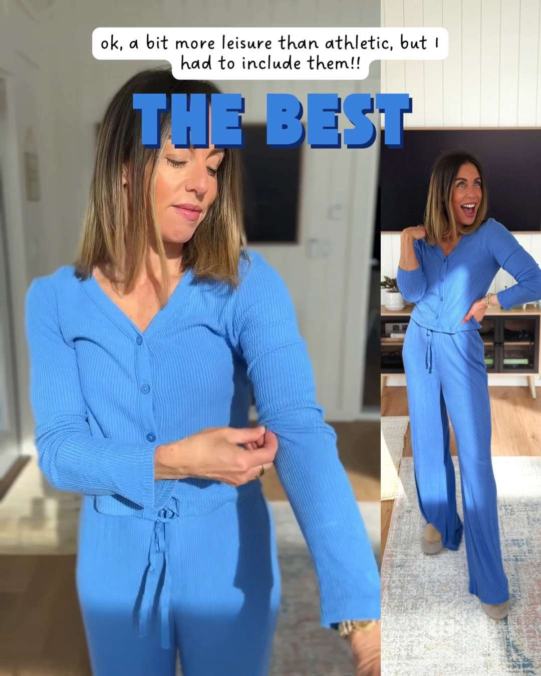 our favorite lounge set from Target. The ribbed material is flattering & oh so stretchy! 

 #LTKmomlife #LTKOver40 #LTKPetite