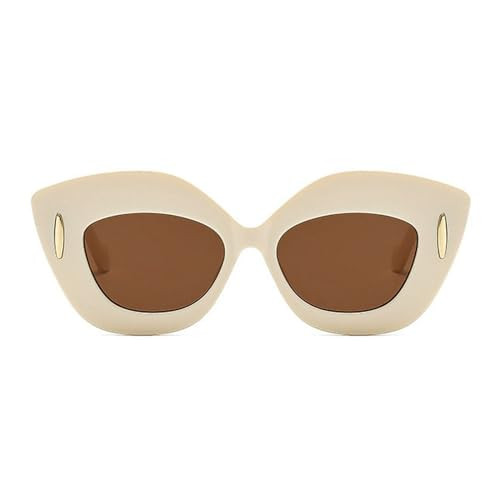 COTIA Fashion Cat Eye Polygon Irregular Sunglasses for Women Men Personality Vintage Rivets Overs... | Amazon (US)