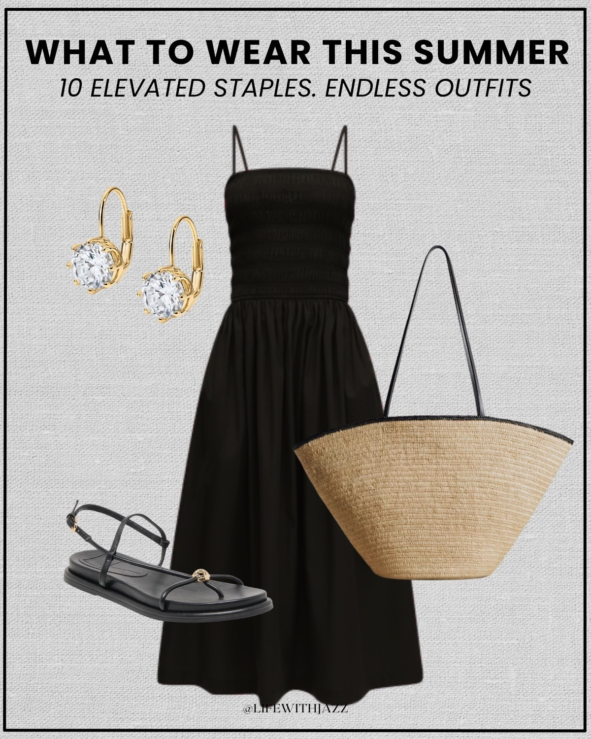 what to wear this summer: 10 elevated staples 

summer style / summer staples / elevated style / dressy outfits / skirt outfits / tailored shorts / strappy sandals / jelly sandals / woven tote bag / straw tote / linen vest

#LTKootd #LTKSeasonal