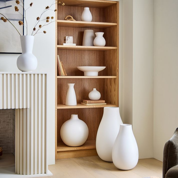 Pure White Matte Ceramic Vases | West Elm (US)