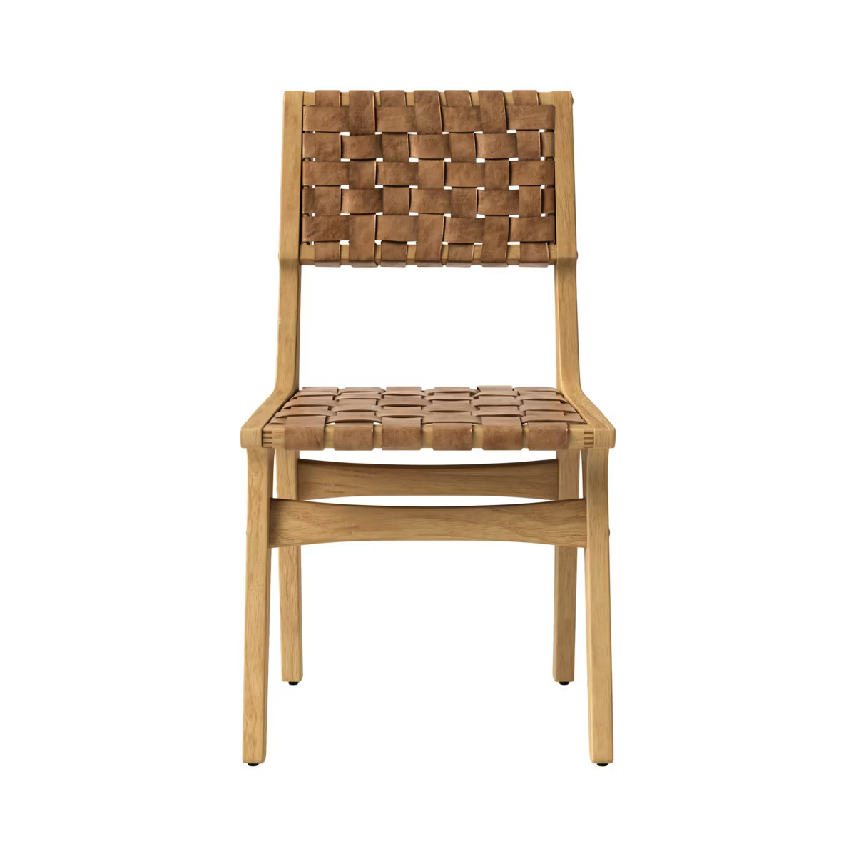 Ceylon Woven and Wood Dining Chair Brown/Natural - Threshold™ | Target