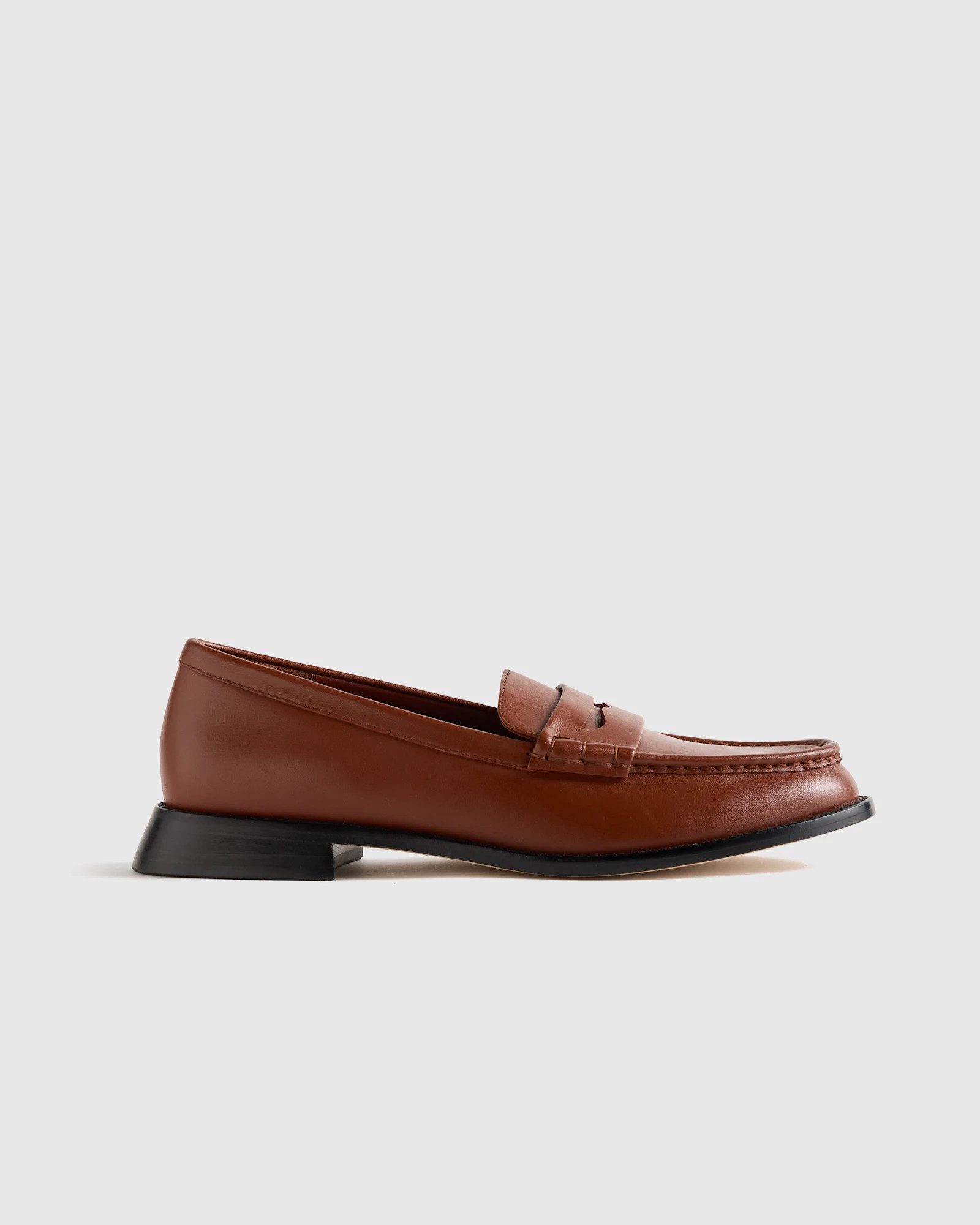 Quince | Women's Italian Leather Penny Loafer in Coffee Bean, Size 11 | Quince