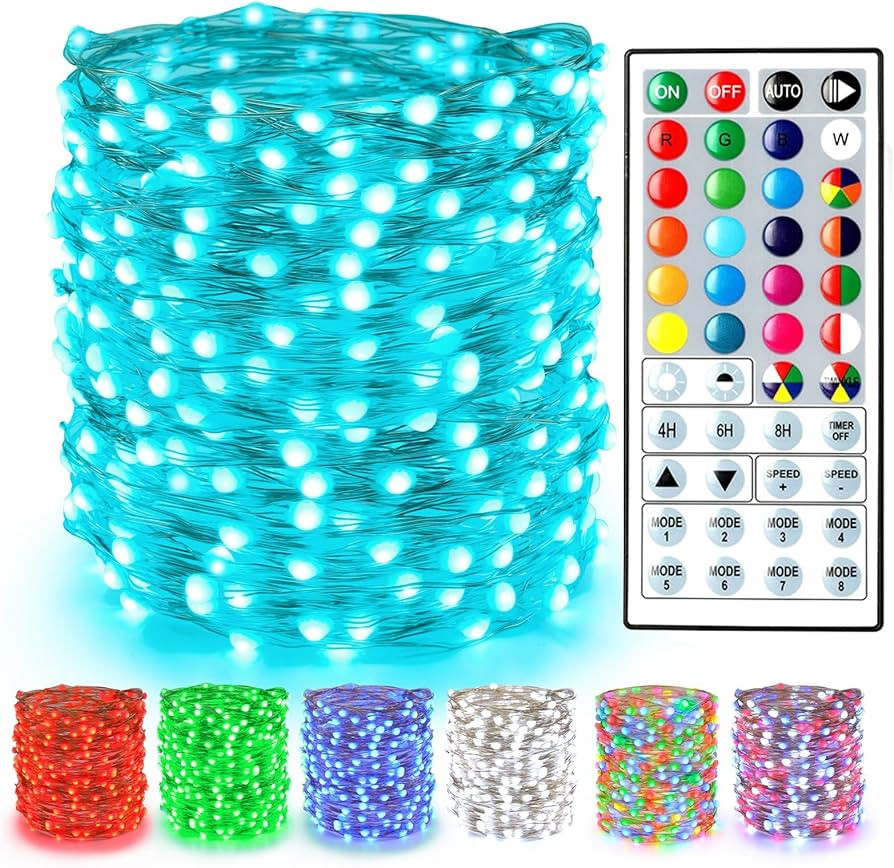 Brizled Color Changing Fairy Lights, 66ft 200 LED Valentines Day Lights with Remote, RGB Fairy Li... | Amazon (US)