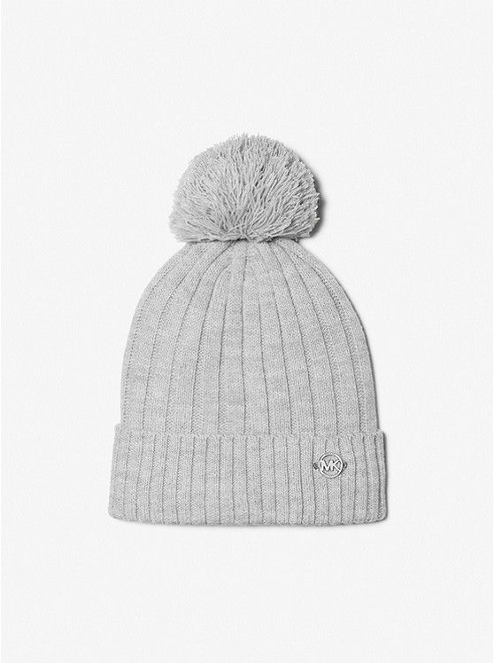 Pom-Pom Knit Beanie Hat | Michael Kors US