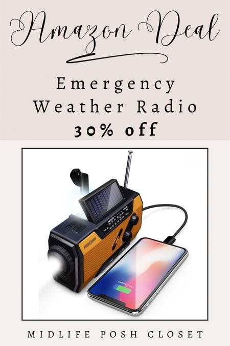 AMAZON FIND! Emergency weather radio is 30% off

#LTKSaleAlert #LTKFindsUnder50 #LTKHome