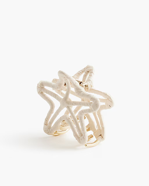 Straw starfish claw clip | J.Crew Factory