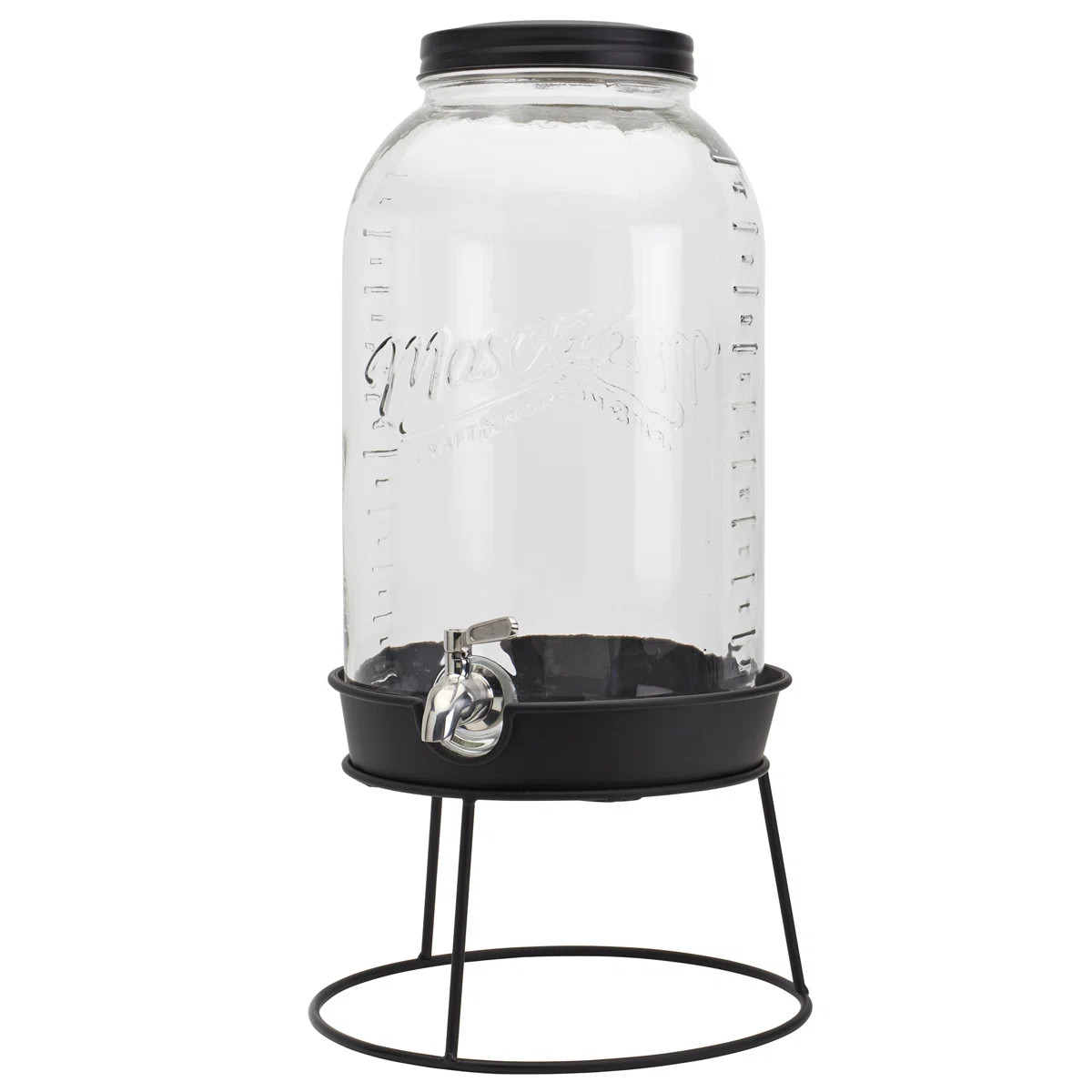 Classic Drinkware Mason Craft & More 11L  Glass Drink Dispenser with Stand | Wayfair North America