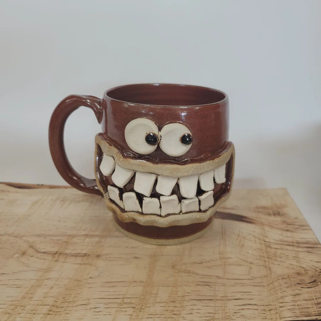 NEW. Health Food Coffee Cups and Mugs. Funny Confused Face Mug. Red Ugchug. Big 20 Oz Coffee Cup.... | Etsy (US)