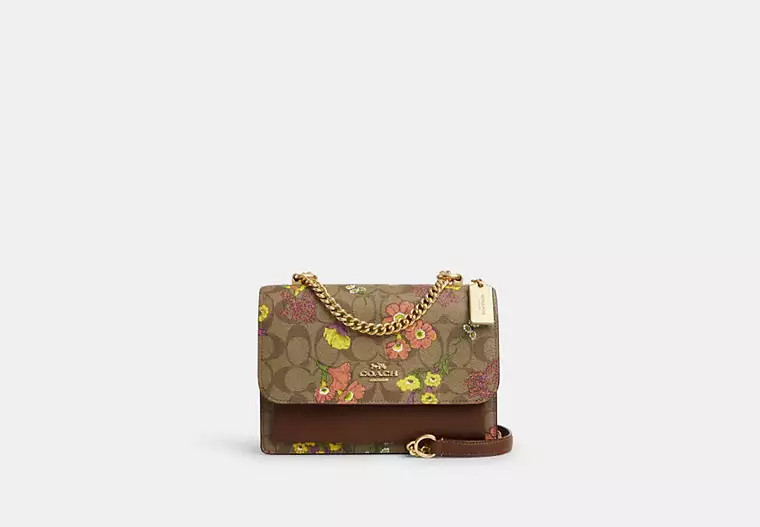 Klare Crossbody In Signature Canvas With Floral Print | Coach Outlet US