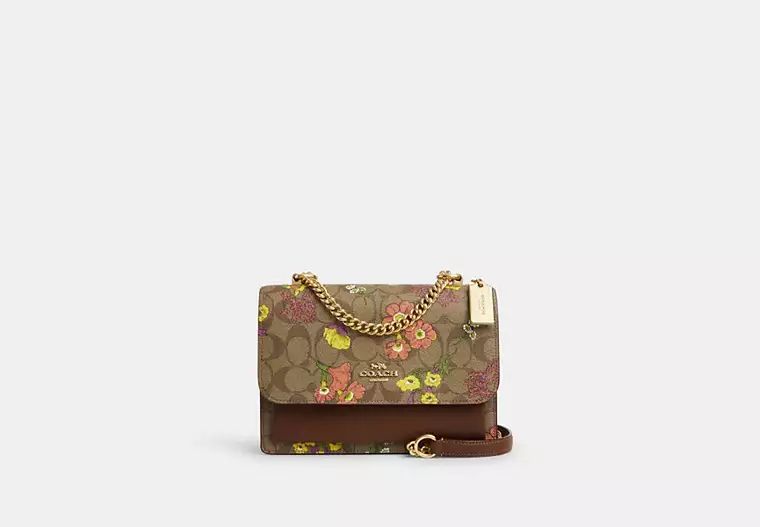 Klare Crossbody In Signature Canvas With Floral Print | Coach Outlet
