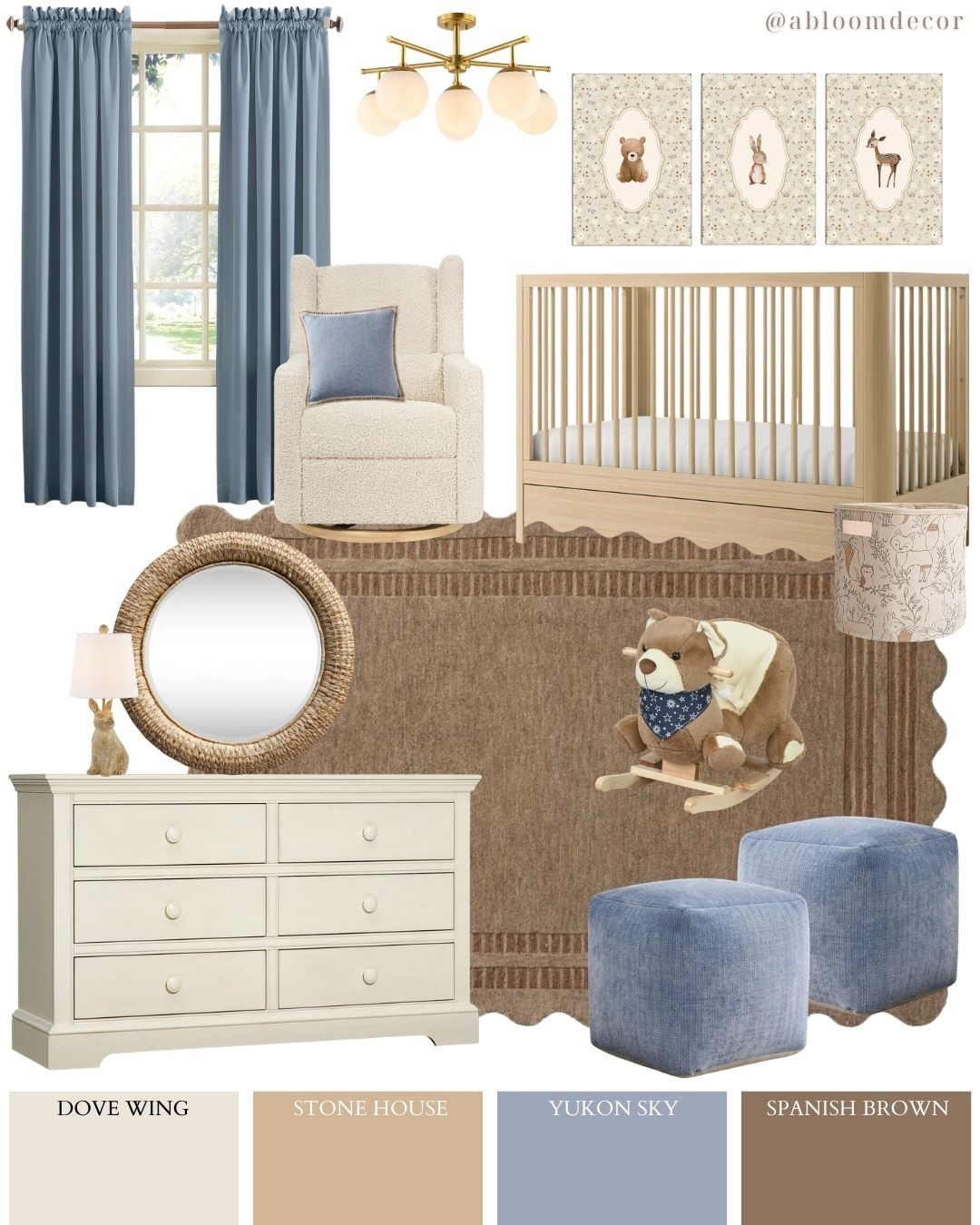 Baby Blue Woodland Nursery Design

#LTKBaby #LTKBump #LTKHome