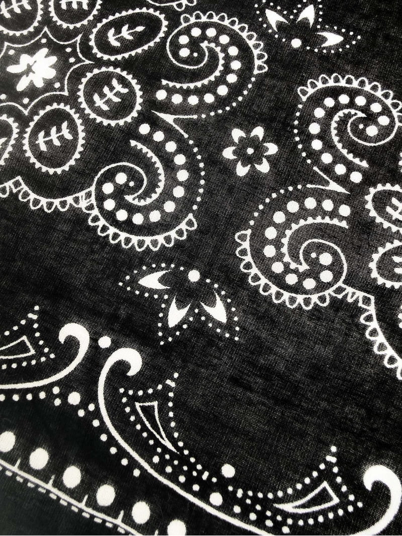 Time and Tru Women's Western Star Bandana, Black Soot, One Size Fits Most | Walmart (US)