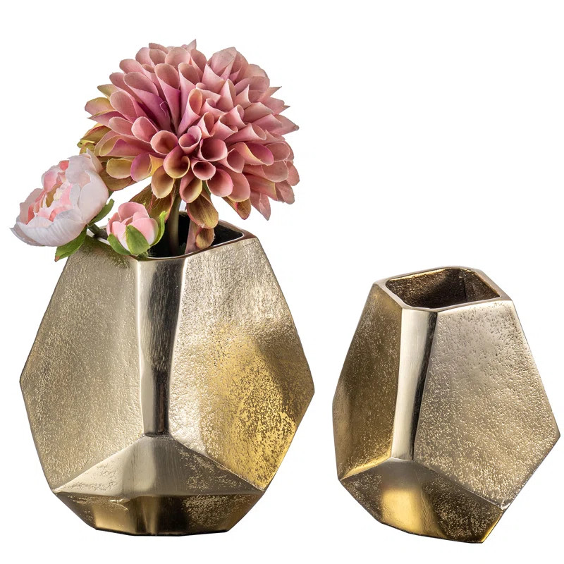 Crombach Handmade Metal Jar (Set of 2) | Wayfair North America