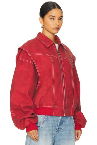 Vista Bomber Jacket in Crimson | Revolve Clothing (Global)
