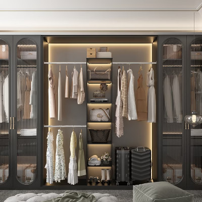 Wood Closet Organizer Starter Kit Tower with 3 Hang Rods | Target