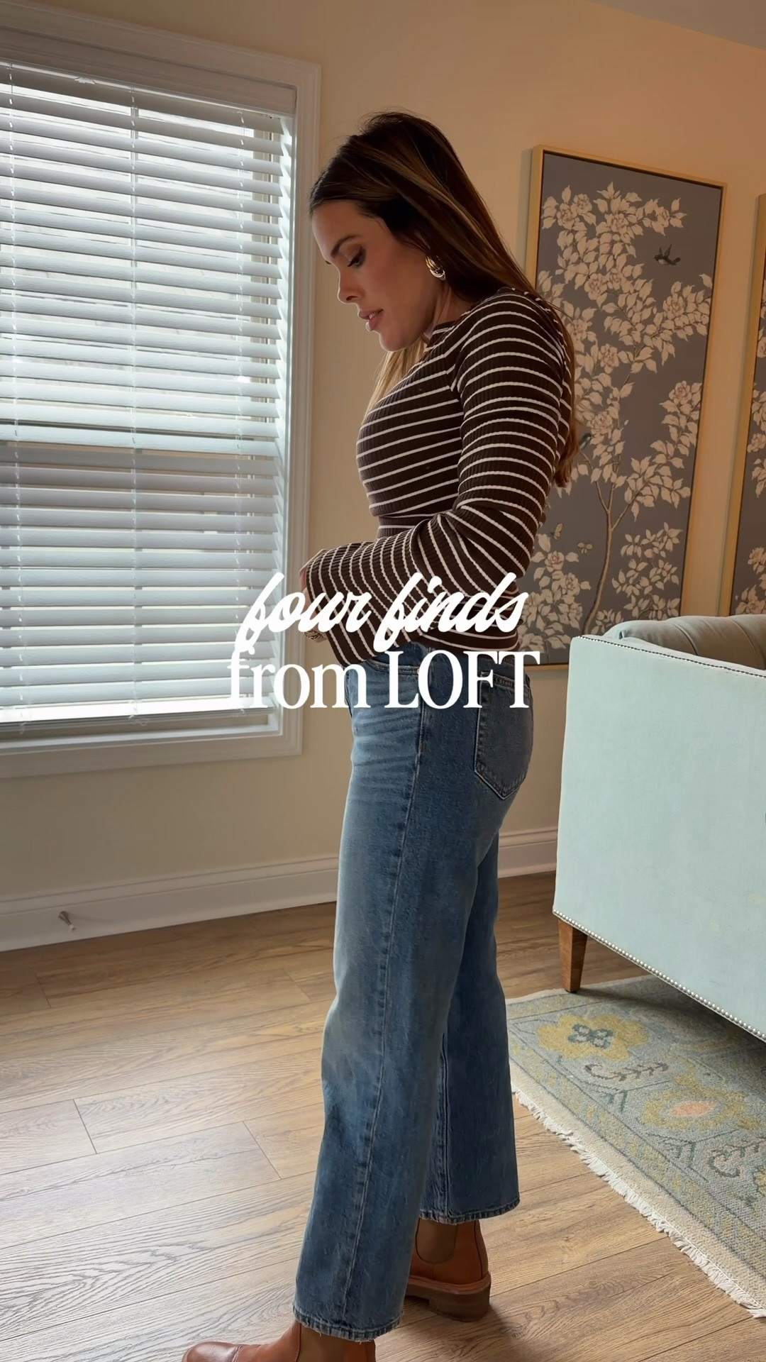 Four finds from LOFT:: everything is ON SALE! These jeans are amazing, I’m 5’2 & in a 26p. wearing an xsmall in everything else 

#LTKStyleTip #LTKSaleAlert #LTKFindsUnder100