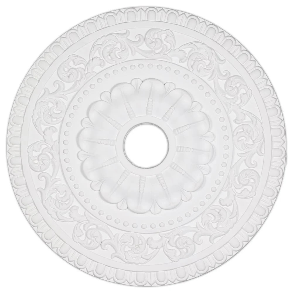 23.6-inch Beaded Egg/ Dart Ceiling Medallion | Overstock