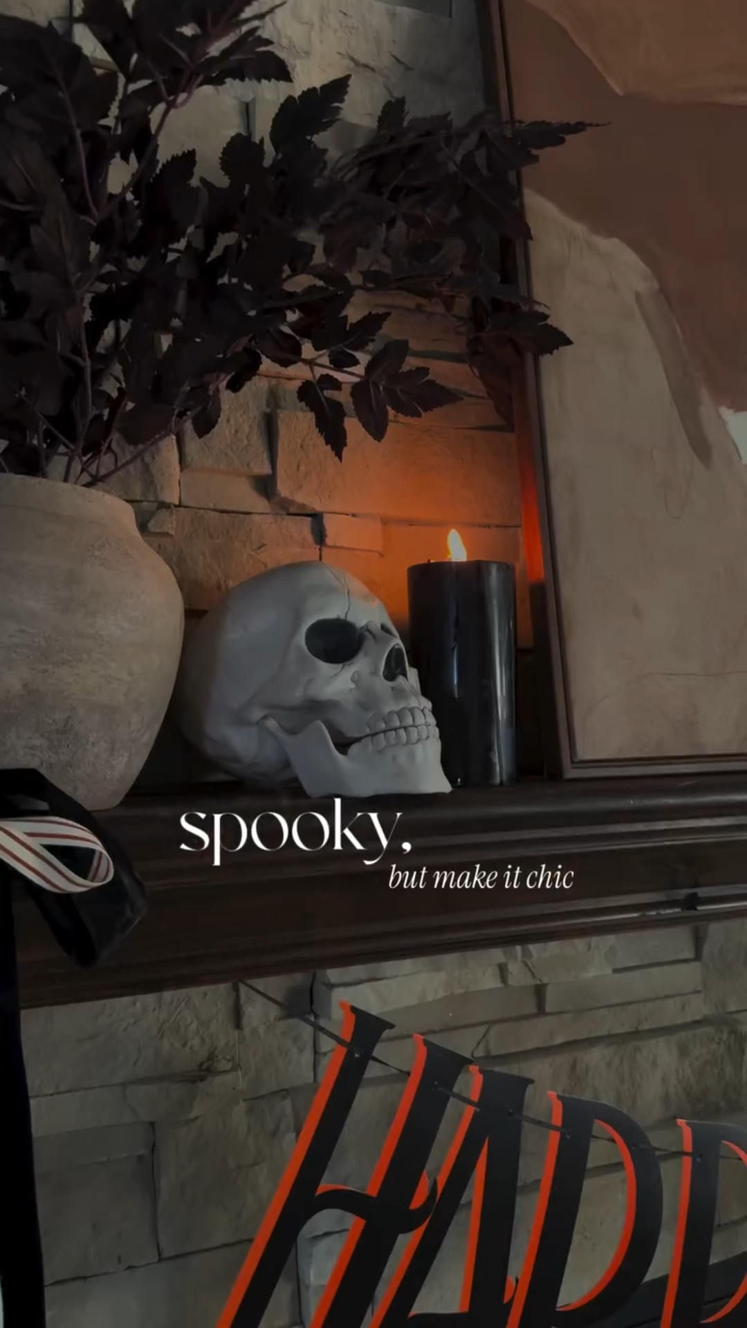 Spooky Halloween mantle decor 

Halloween decorations, mantle decorations, spooky modern Halloween decor, 

#LTKHalloween #LTKSeasonal #LTKHome