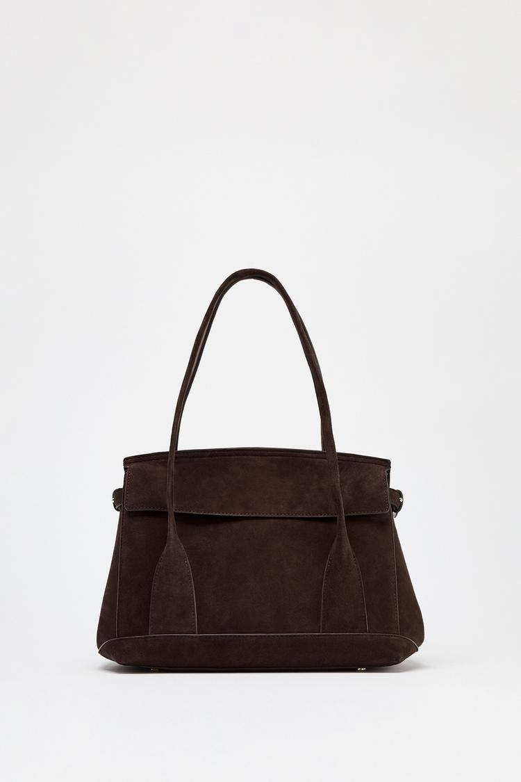 LEATHER CITY BAG | Zara UK