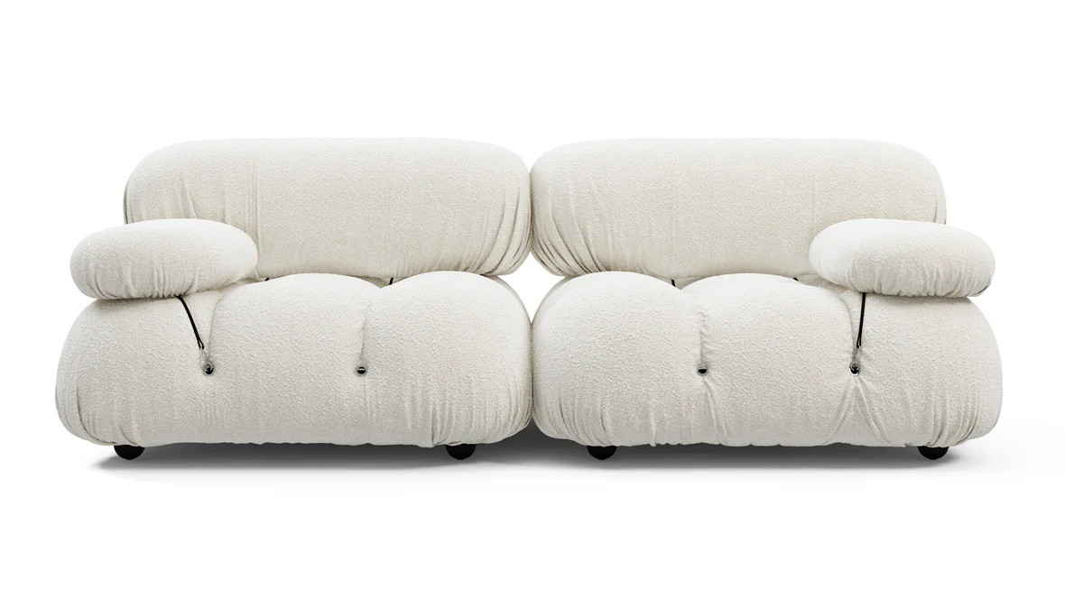 Bellini Sofa - Bellini Two Seater Sofa, White Boucle | Interior Icons