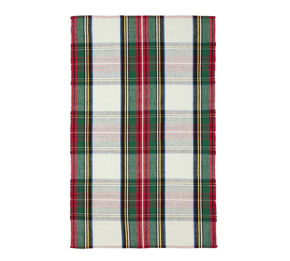 Stewart Plaid Eco-Friendly Easy Care Rug | Pottery Barn (US)