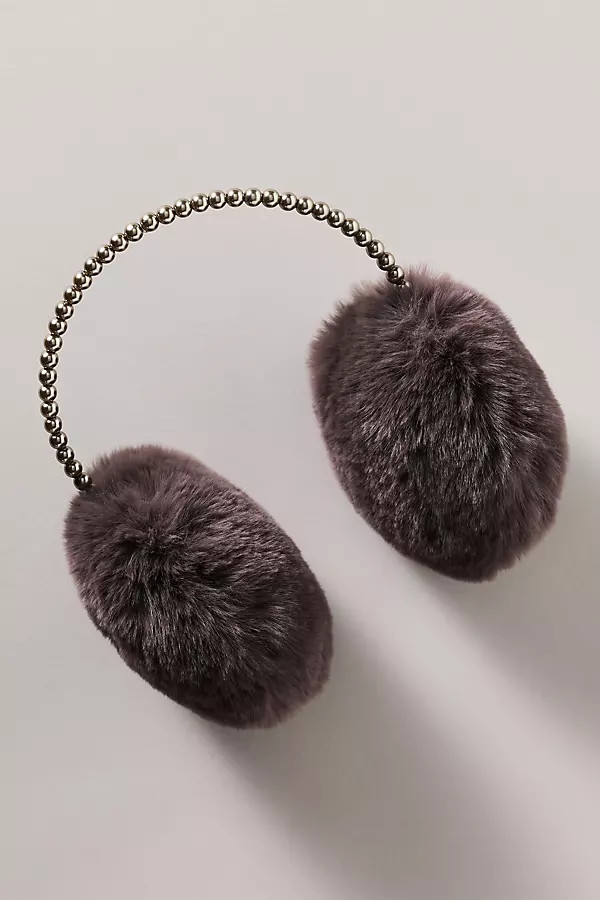Faux-Fur Pearl Earmuffs | Anthropologie (US)